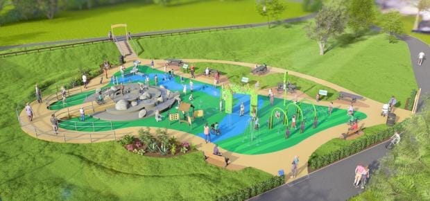 New Free Water Play Area 'Saltwich Splash' Opens in Droitwich Spa This April